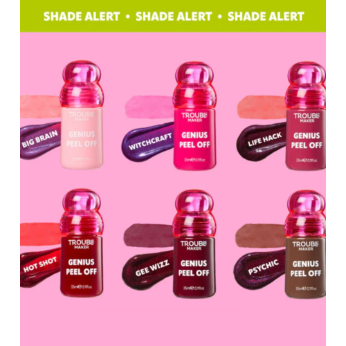 Trouble Maker - Lip tint Genius peel-off - Gee Whiz Deep Plum