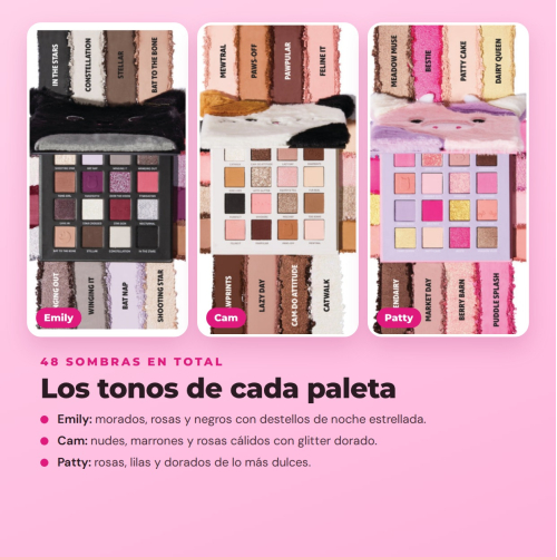 Trouble Maker x Squishmallows - Complete Collection Limited Edition - 14 Products: 3 Eyeshadow Palettes + Mascara + 3 Lip Oils + 3 Lip Glosses + 4 Facial Mists
