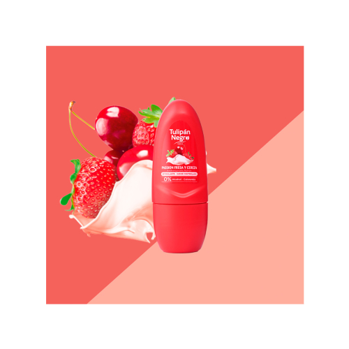 Tulipán Negro - Roll-on antiperspirant deodorant - Strawberry and Cherry