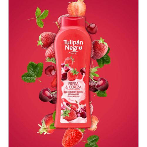 Tulipán Negro - *Gourmand Intensity* - Bath gel 650ml - Fresa & Cereza