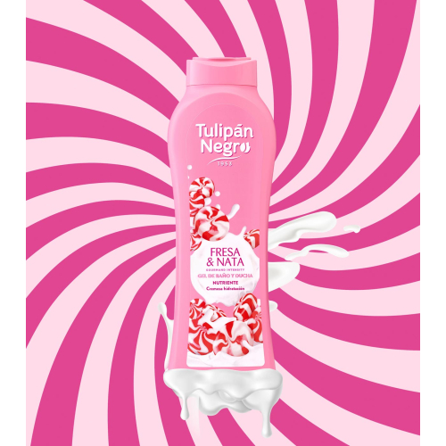 Tulipán Negro - *Gourmand Intensity* - Bath gel 650ml - Fresa & Nata