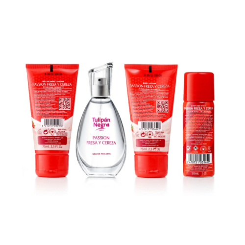 Tulipán Negro - *Gourmand Intensity* - Gift Set - Passion Strawberry and Cherry