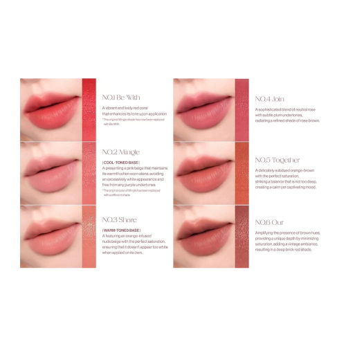 Unleashia - Matte Lip Tint Luv Hug Velvet Tint - 05: Together