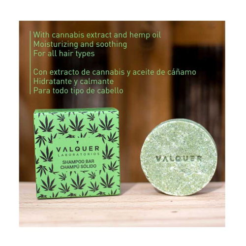 Valquer - Hemp Solid Shampoo - Cannabis Extract and Hemp Oil