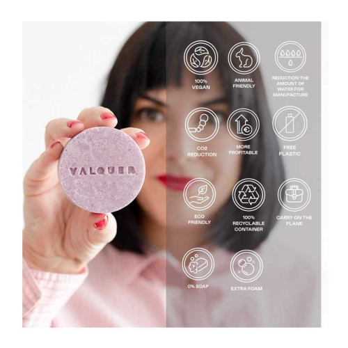Valquer - Solid shampoo Luxe - Cranberry and avocado extract