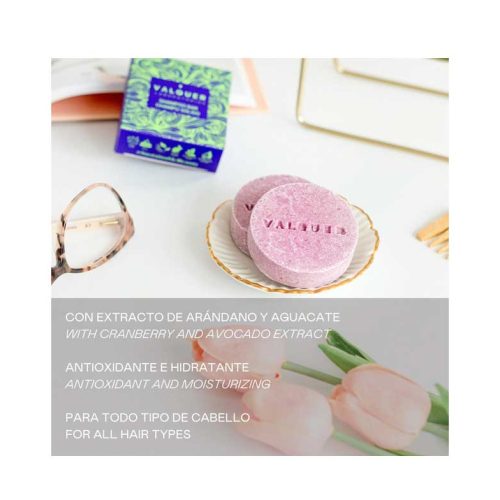 Valquer - Solid shampoo Luxe - Cranberry and avocado extract