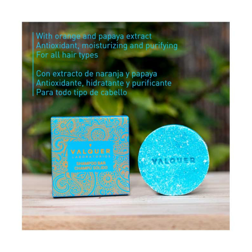 Valquer - Sunrise Solid Shampoo - Orange and Papaya Extract