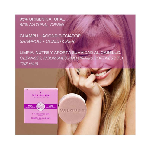 Valquer - 2 in 1 Solid Shampoo and Conditioner - Onion