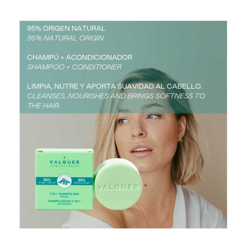 Valquer - Solid 2-in-1 Shampoo and Conditioner - Repairing