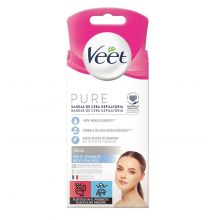 Veet - Facial Hair Removal Wax Strips Pure - Sensitive Skin (20u)