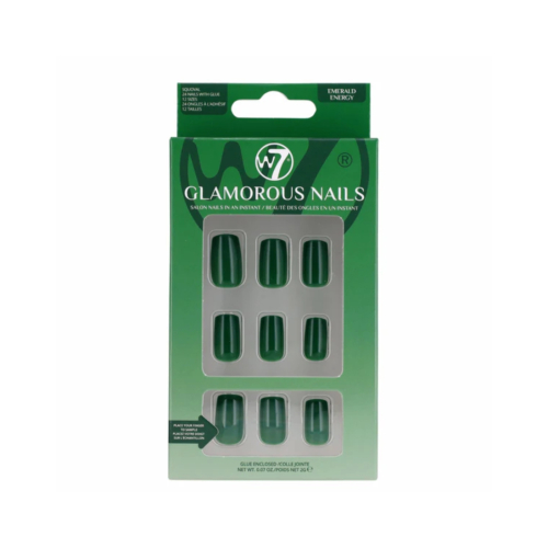 W7 Cosmetics - Fake nails Glamorous Nails - Emerald Energy