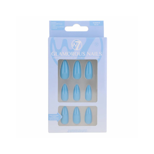 W7 Cosmetics - Fake nails Glamorous Nails - Whisper Blue