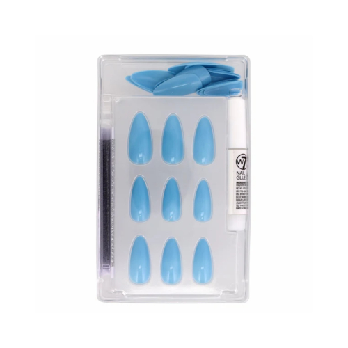 W7 Cosmetics - Fake nails Glamorous Nails - Whisper Blue