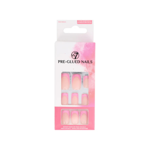 W7 Cosmetics - False nails Pre-Glued Nails - Pink French