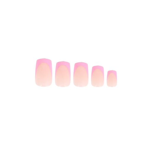 W7 Cosmetics - False nails Pre-Glued Nails - Pink French