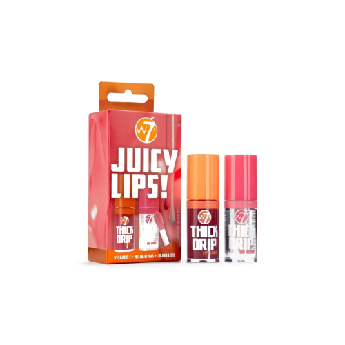 W7 - Lip Gloss Duo Juicy Lips! - Foolish + In the Clear