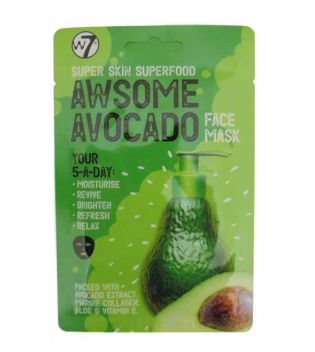 W7- Super Skin Superfood Face Mask - Awsome Avocado