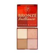 W7 - Highlighter and Bronzer palette Bronze Brilliance - Light/Medium