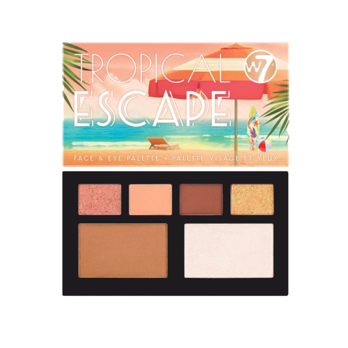 W7 - Face and Eyeshadow Palette Tropical Escape - Light-Medium