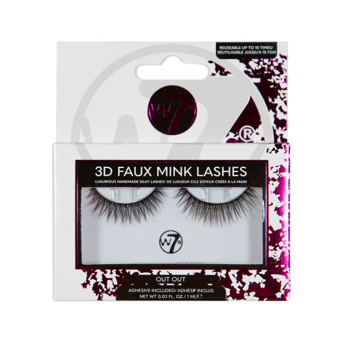 W7 - False eyelashes 3D Faux Mink Lashes - Out Out