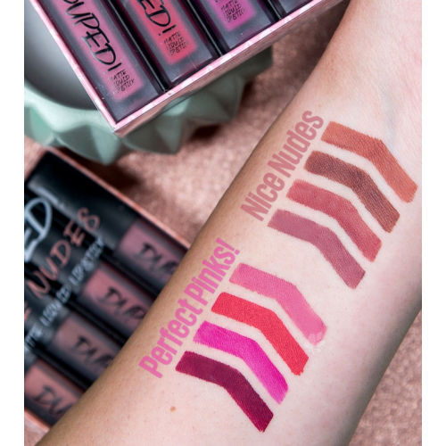 W7 - Duped! Matte Liquid Lipstick - Nice Nudes