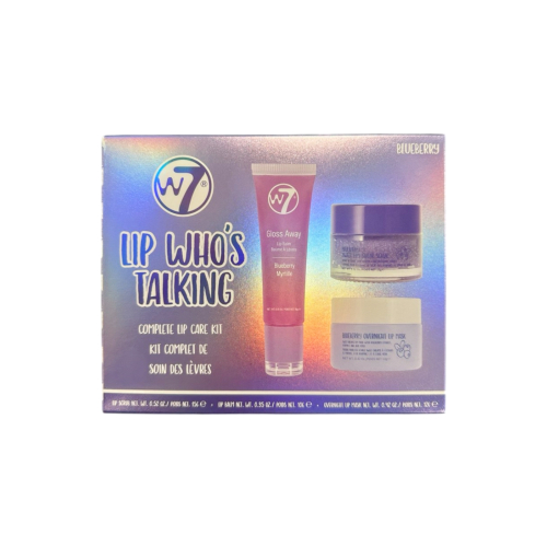 W7 - Lip Care Set Lip Who's Talking - Blueberry