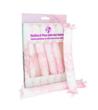 W7 - Set for curling hair without heat Satin Hair Rollers
