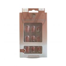 W7 - Glamorous Nails Artificial Nails - Iced Tea