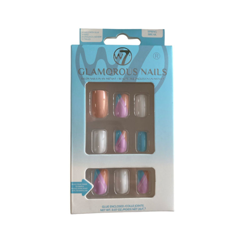 W7 - Glamorous Nails Artificial Nails - Spring Break