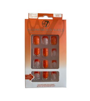 W7 - Glamorous Nails Artificial Nails - Sunset Breeze