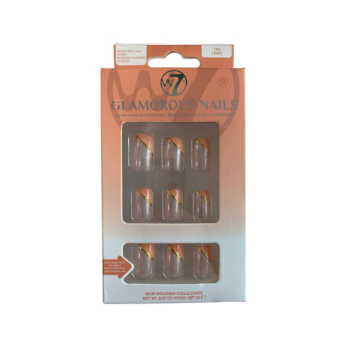W7 - Glamorous Nails Artificial Nails - Tan Lines