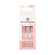W7 - False Nails Pre-Glued Nails - French Envy