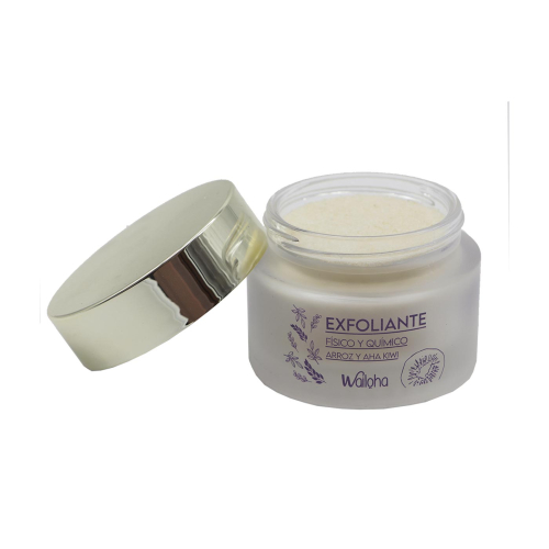 Wailoha - *Colección Calma* - Physical and chemical facial scrub with rice and kiwi AHA