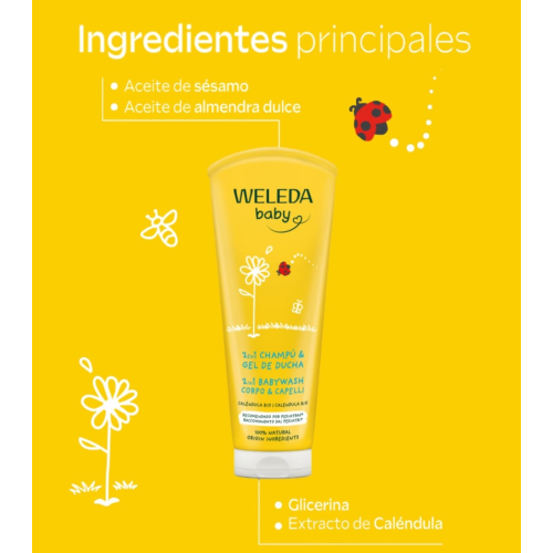 Weleda - Baby shampoo and body wash - Calendula