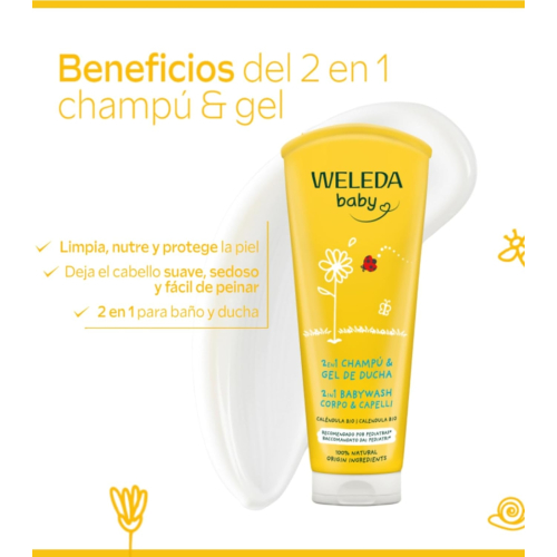 Weleda - Baby shampoo and body wash - Calendula