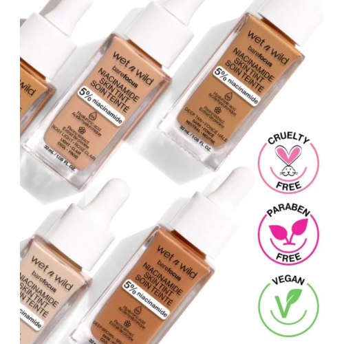 Wet N Wild - Foundation Bare Focus Niacinamide Skin Tint - Deep
