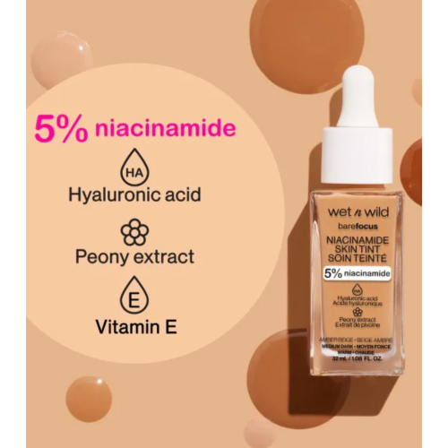 Wet N Wild - Foundation Bare Focus Niacinamide Skin Tint - Light Medium