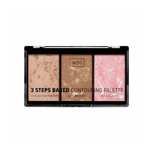 Wibo - Face Palette 3 Steps Baked Contouring