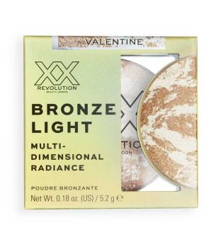 XX Revolution - Powder Bronzer Bronze Light Marbled Bronzer - Valentine Light