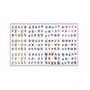 Yi Kou - Water stickers for manicure 168 uts - Watercolor