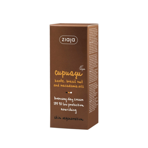 Ziaja - Self-tanning day facial cream SPF10 Cupuaçu