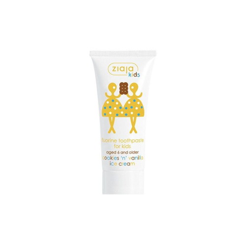 Ziaja - toothpaste for children of biscuit and vanilla ice cream