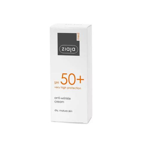 Ziaja Med - Anti-wrinkle sunscreen cream SPF50+ - Dry and mature skin