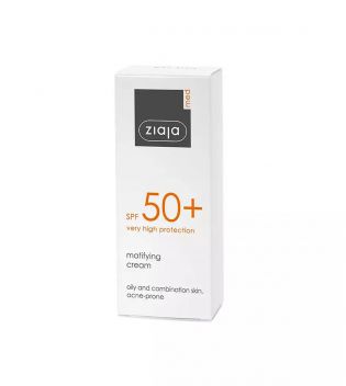 Ziaja Med - Mattifying sunscreen cream SPF50+ - Oily and combination skin