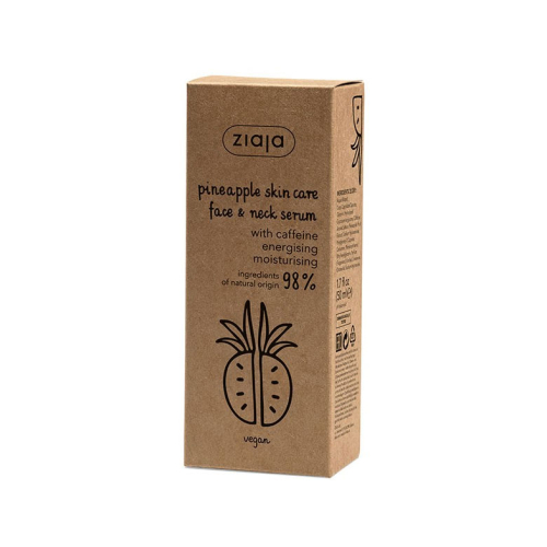 Ziaja - Serum for face and neck with caffeine - Pineapple