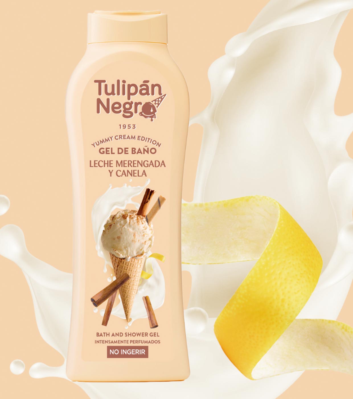 Buy Tulipán Negro - *Yummy Cream Edition* - Bath gel 650ml - Leche