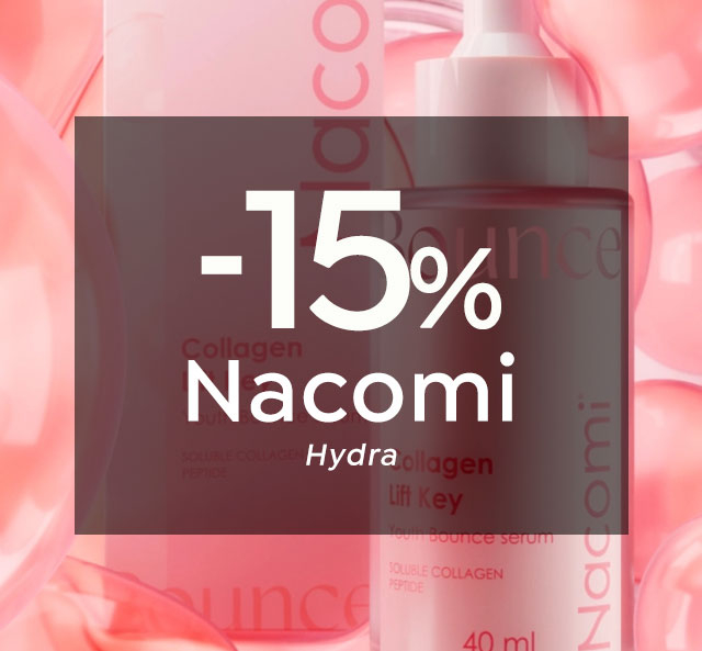 15% Nacomi línea hydra